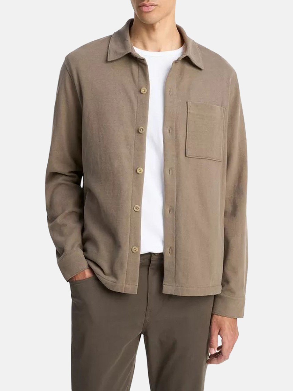 Vince Shirt Jacket Beige Men