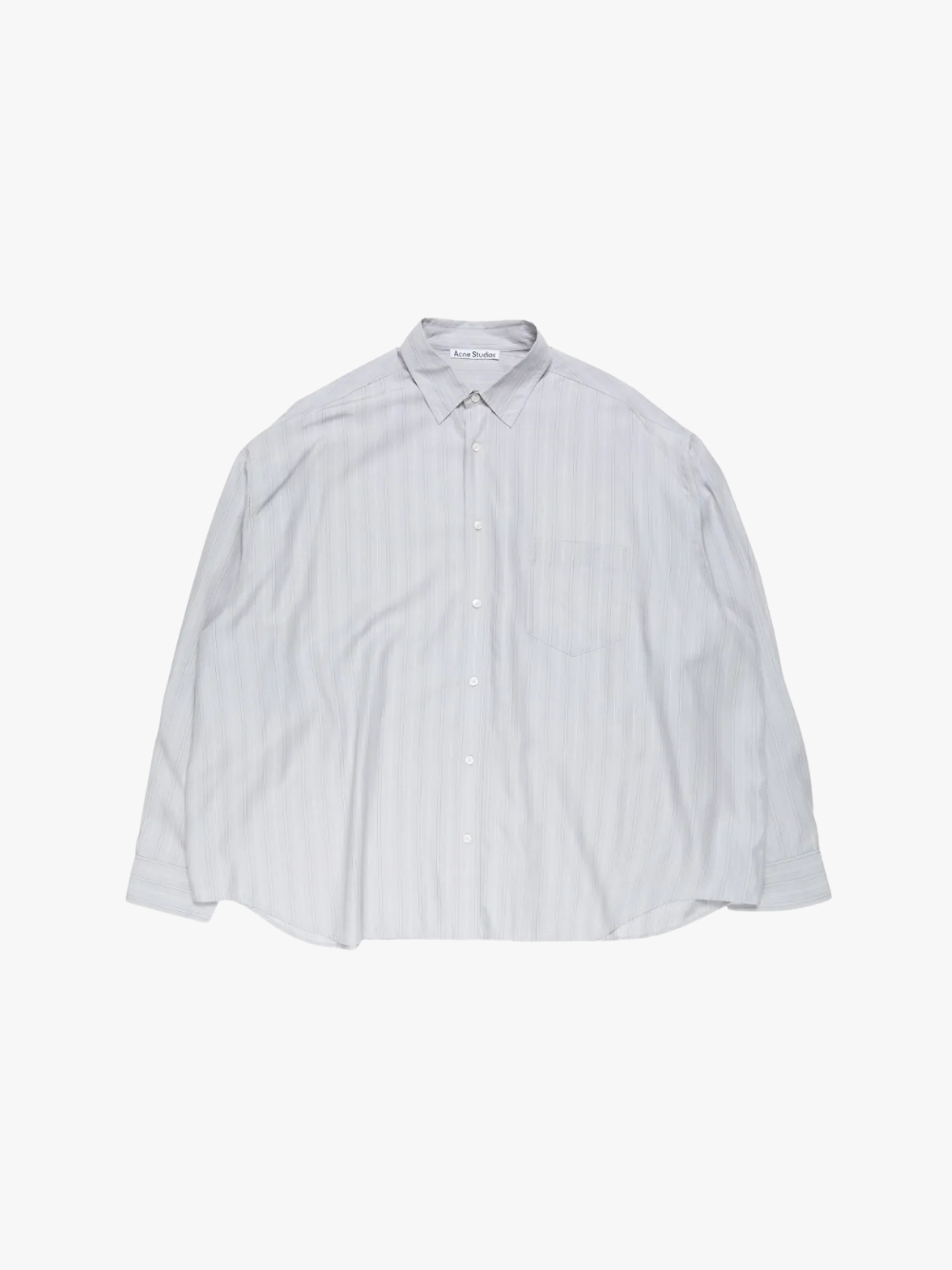 Acne Studios Gestreiftes Hemd mit Knöpfen Grau/Multi Herren