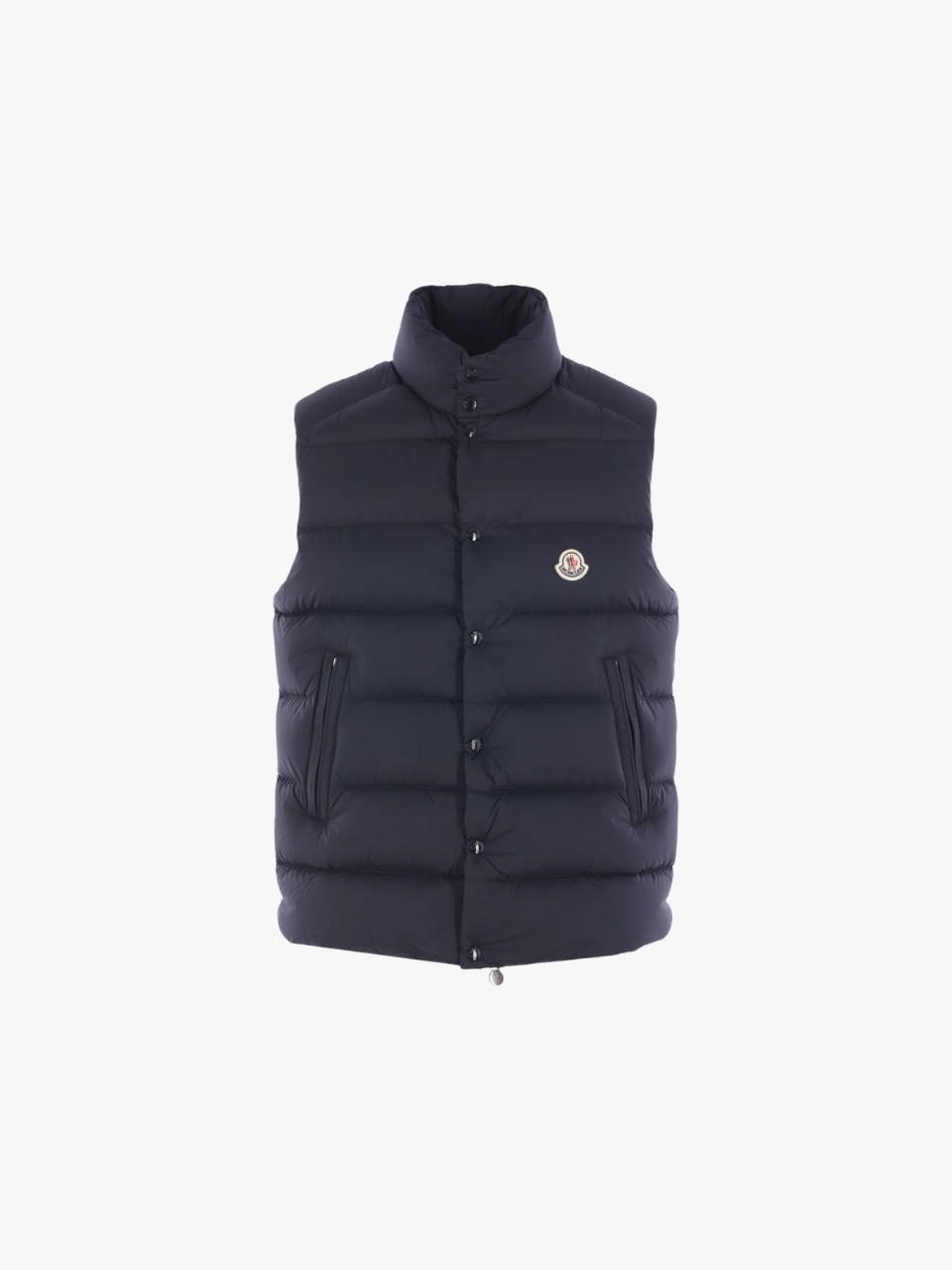 Moncler Steppweste mit Knopfverschluss Navy Herren