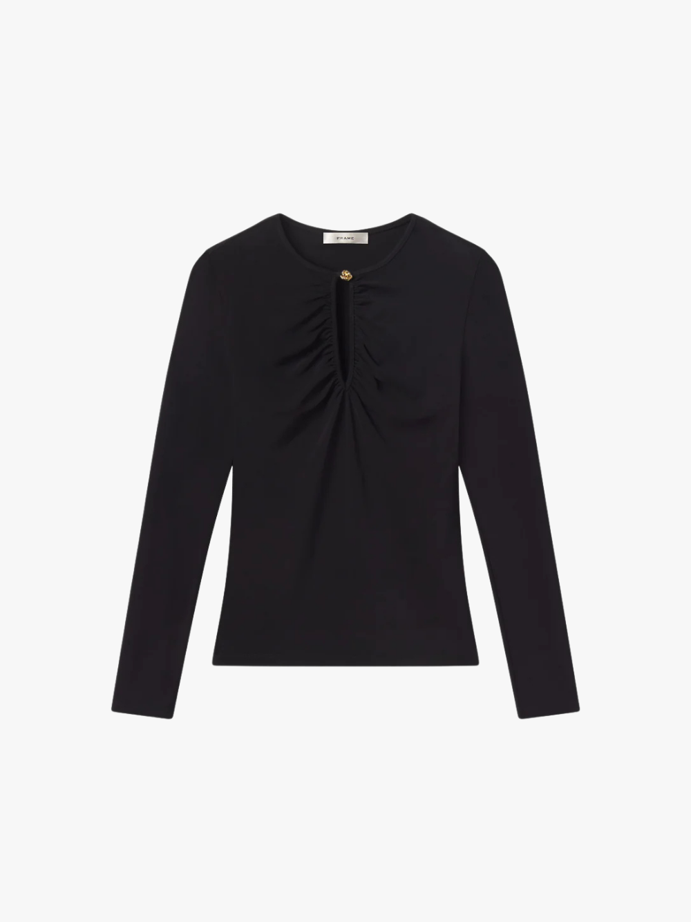 FRAME The Keyhole Top Schwarz Damen Top