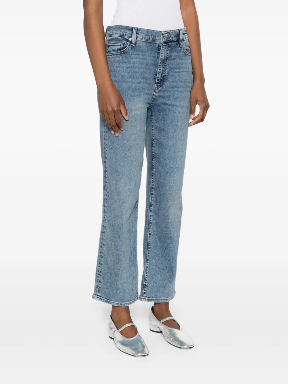 FRAME Die Pixie Bootcut Jeans Damen Blau