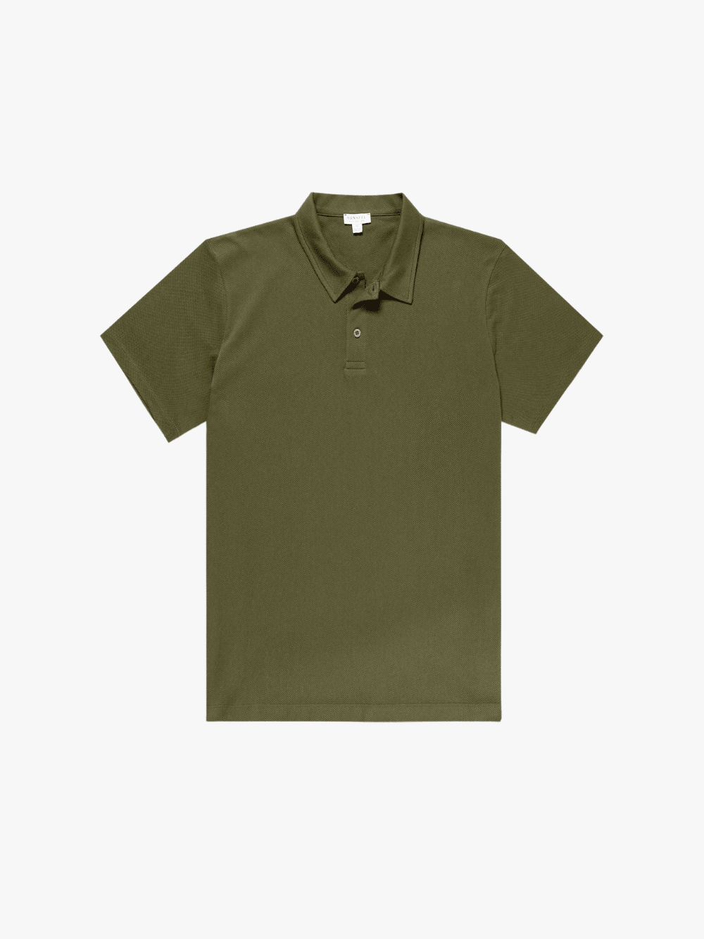 Sunspel Polo-Shirt in Olivgrün Herren