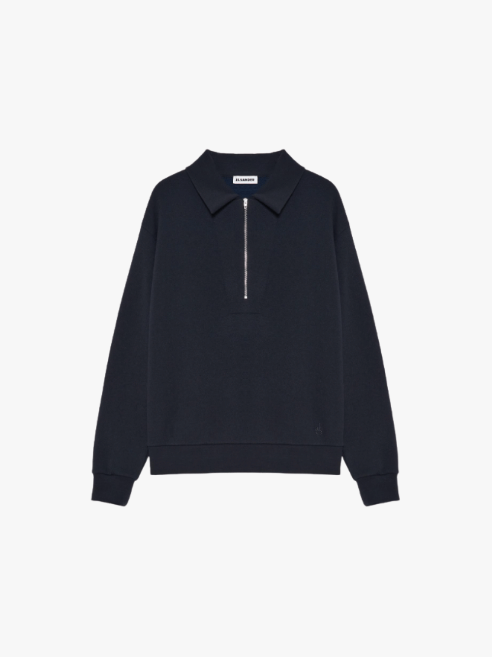 Jil Sander Half Zip Sweatshirt Navy Herren