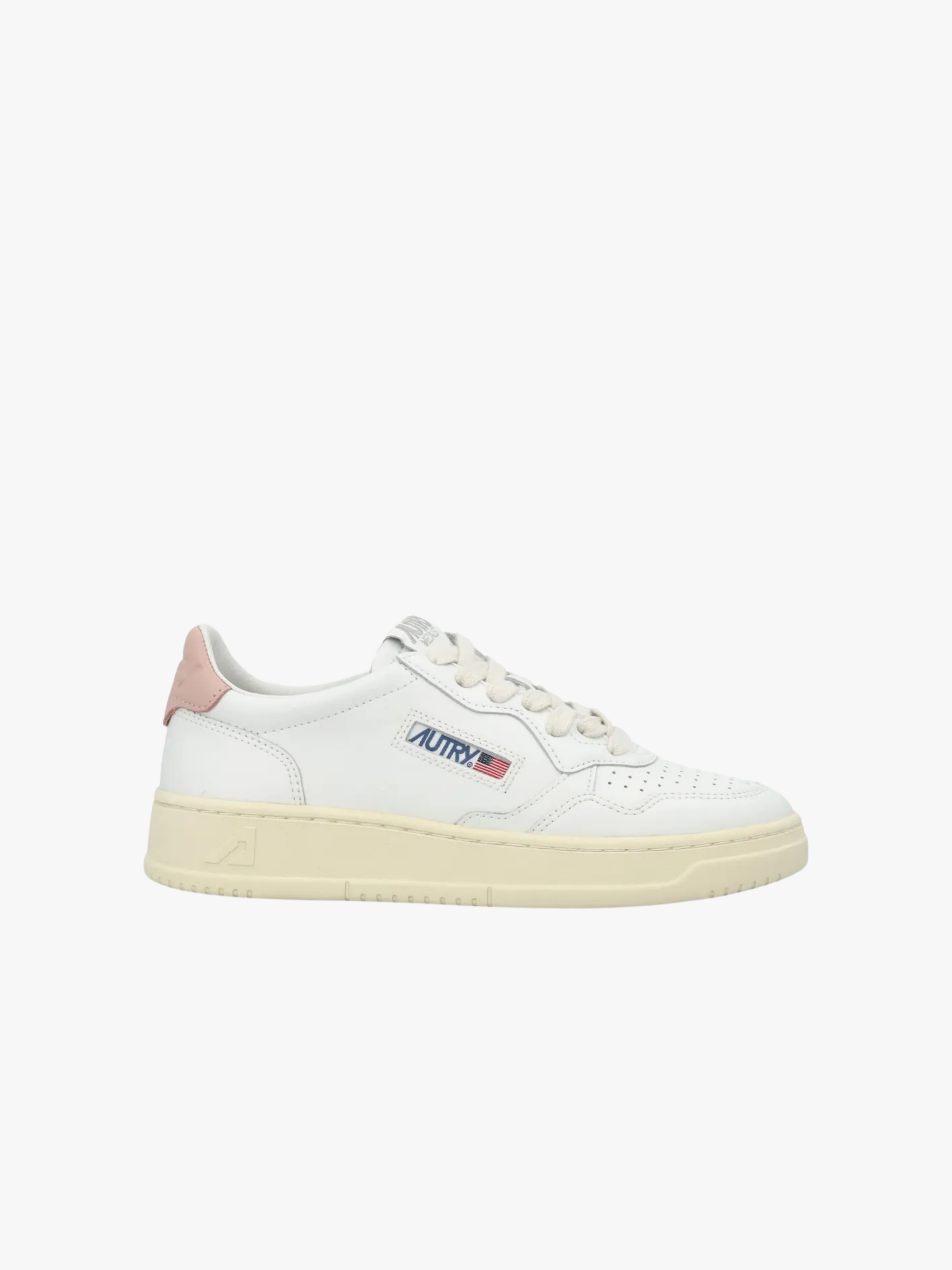 Autry Medalist Sneaker with Logo Patch White Women's