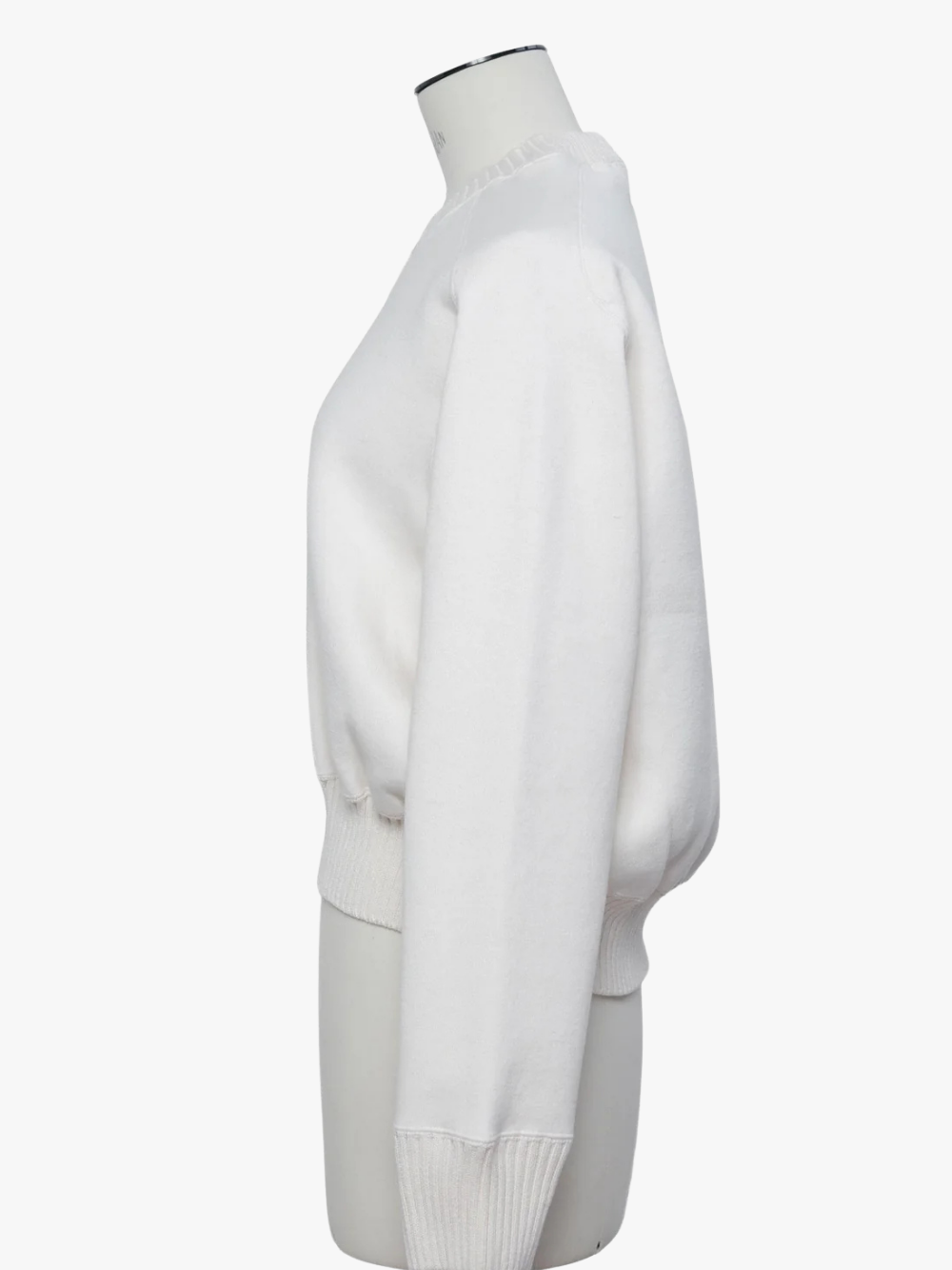 sacai Cotton Cashmere Knit Pullover Strickpullover Cotton‑Cashmere Weiß Damen