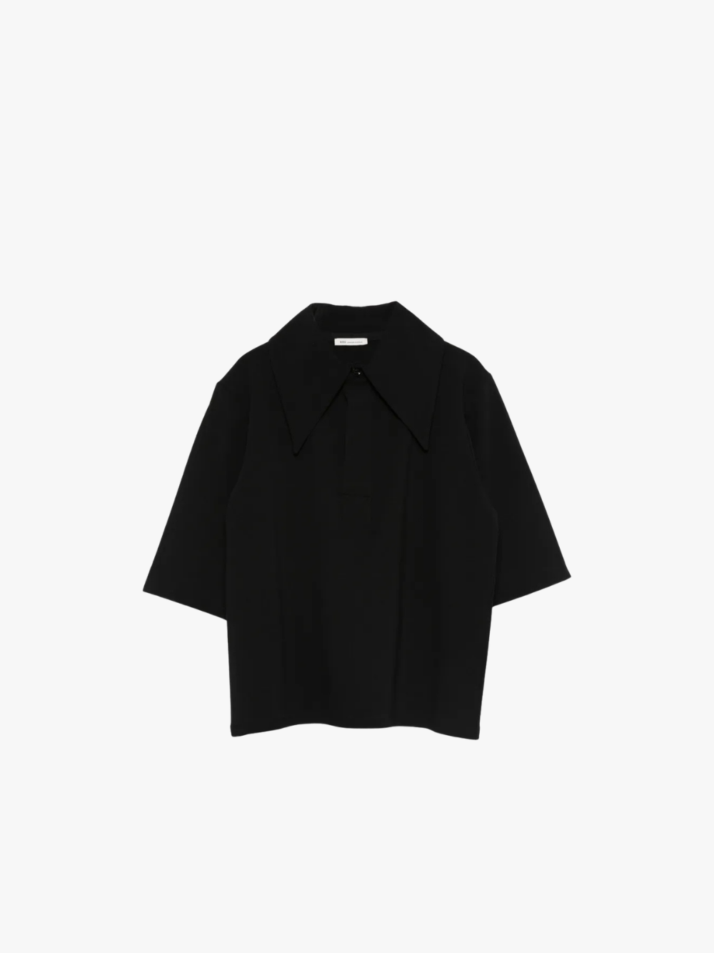 AMI Paris Short Sleeve Polo Top Schwarz Damen