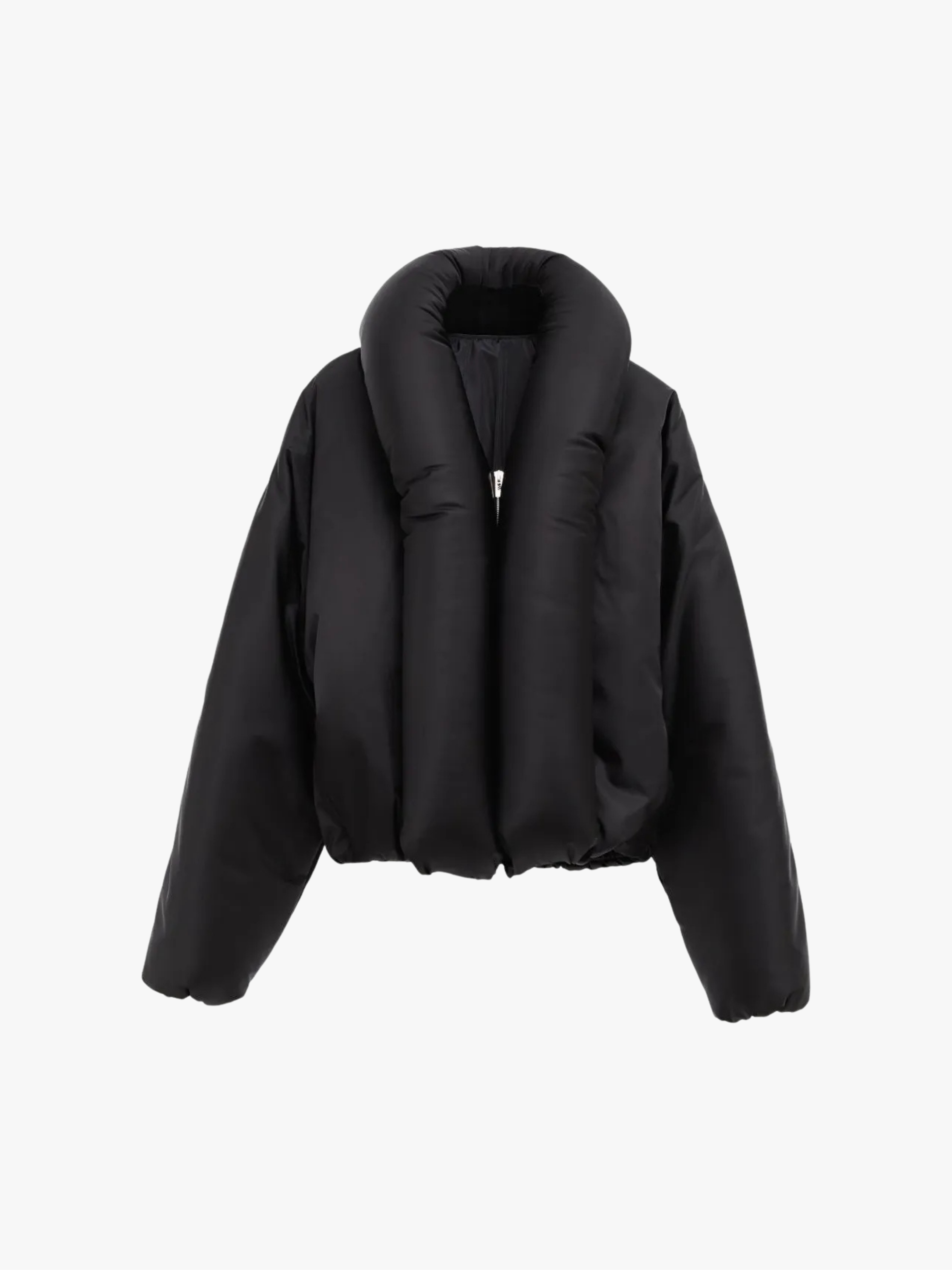 Alaïa Black Padded Stand-Collar Jacket Women's 
