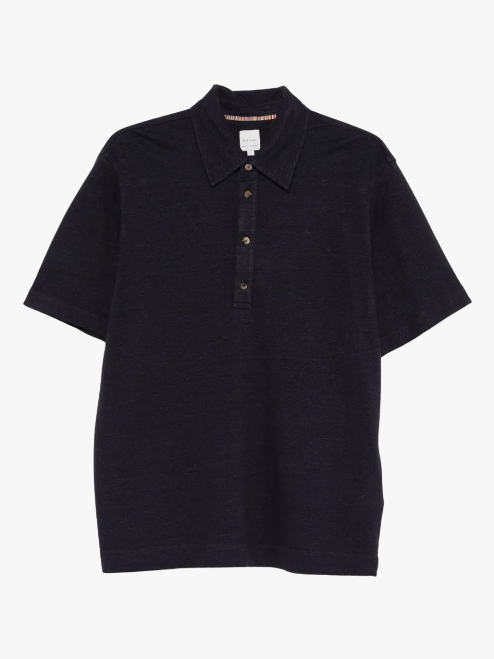 Paul Smith Poloshirt aus Leinen Blau Herren