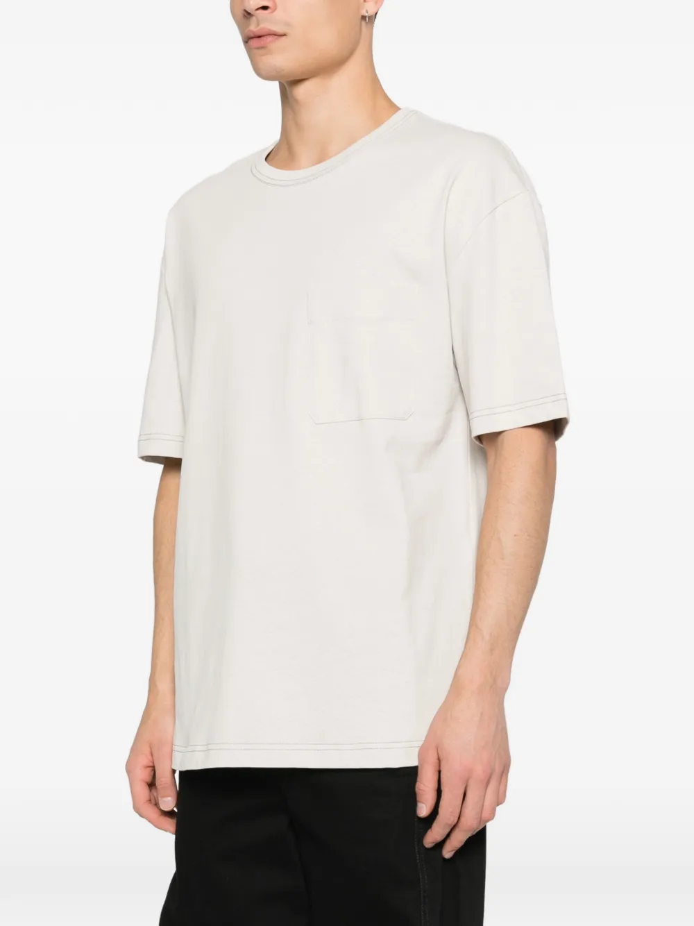 LEMAIRE T-Shirt mit Tasche Grau Herren