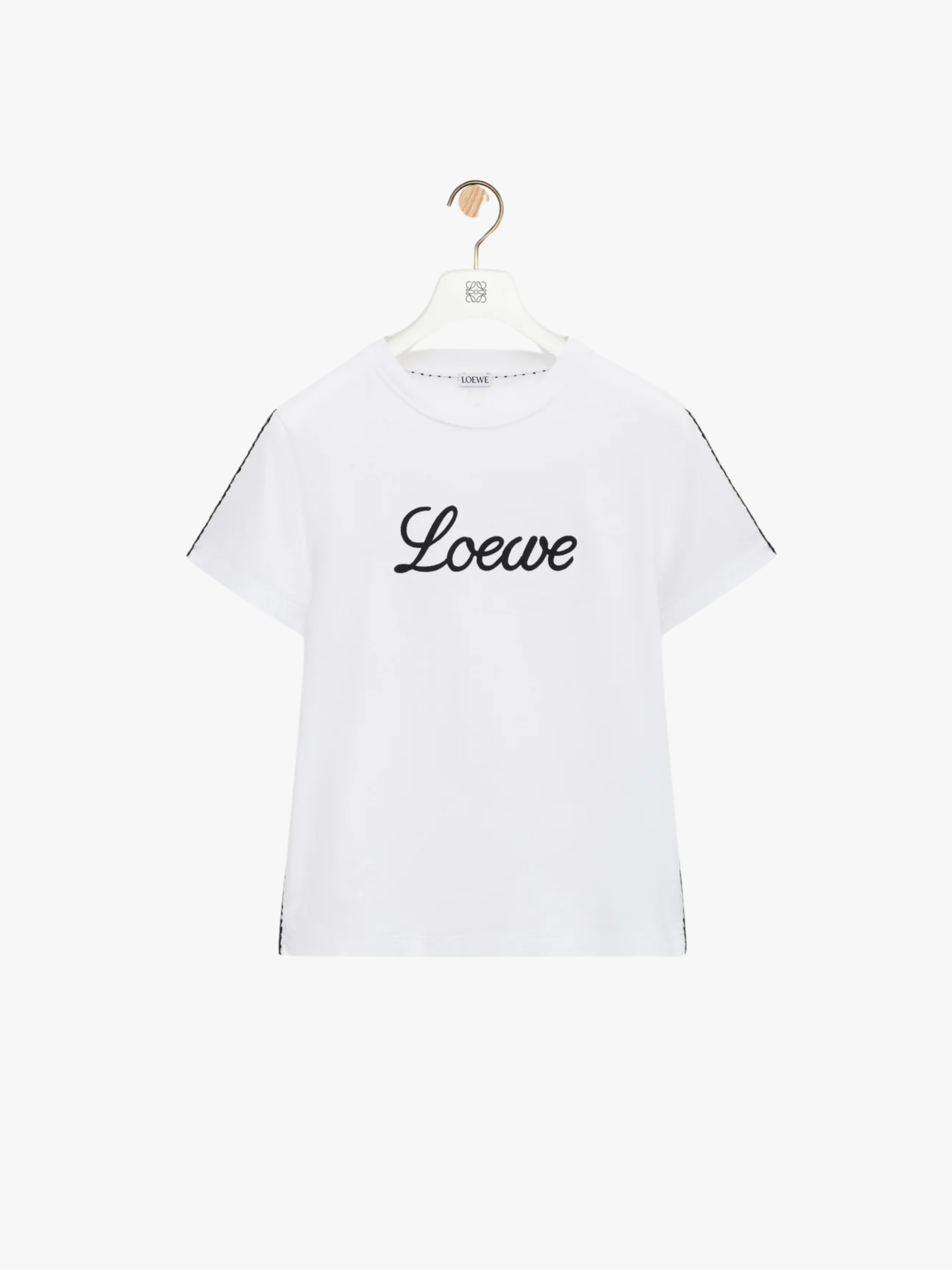 Loewe Relaxed Fit T-Shirt Baumwolle Weiß Damen