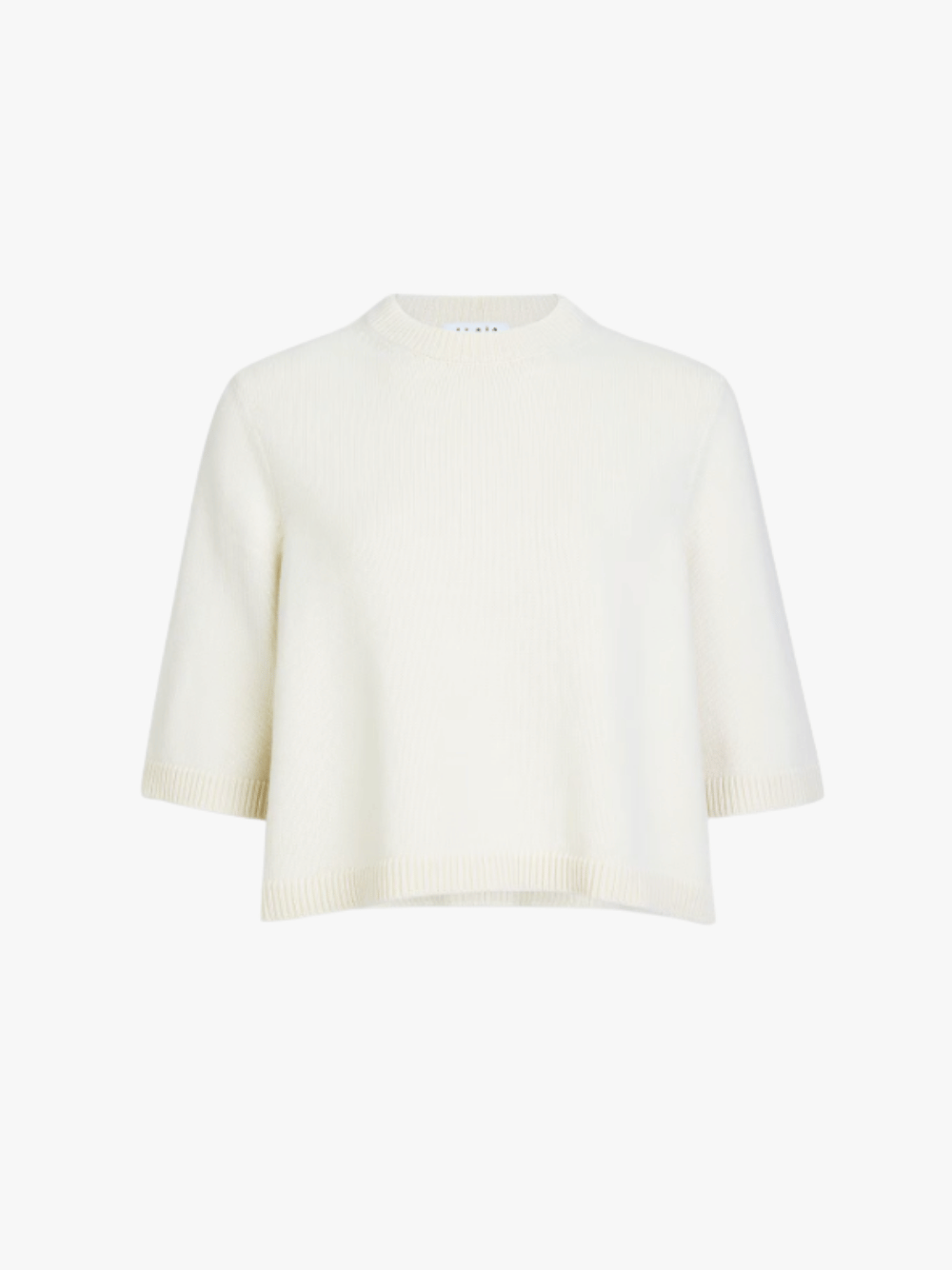 Alaia Boxy-fit Cashmere Sweater Weiß Damen