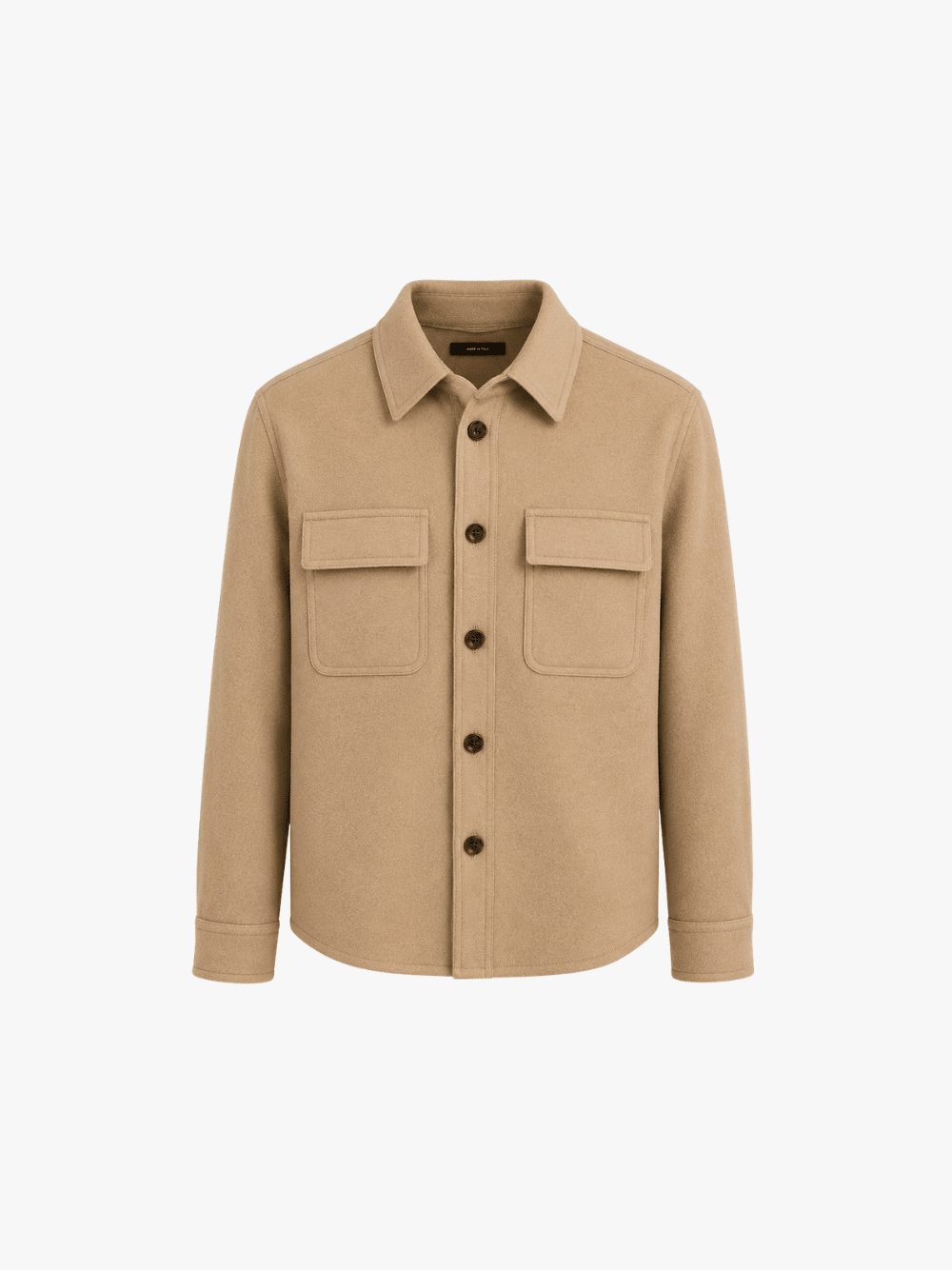 Tom Ford Leichte Wolljacke Hemdjacke Beige Herren