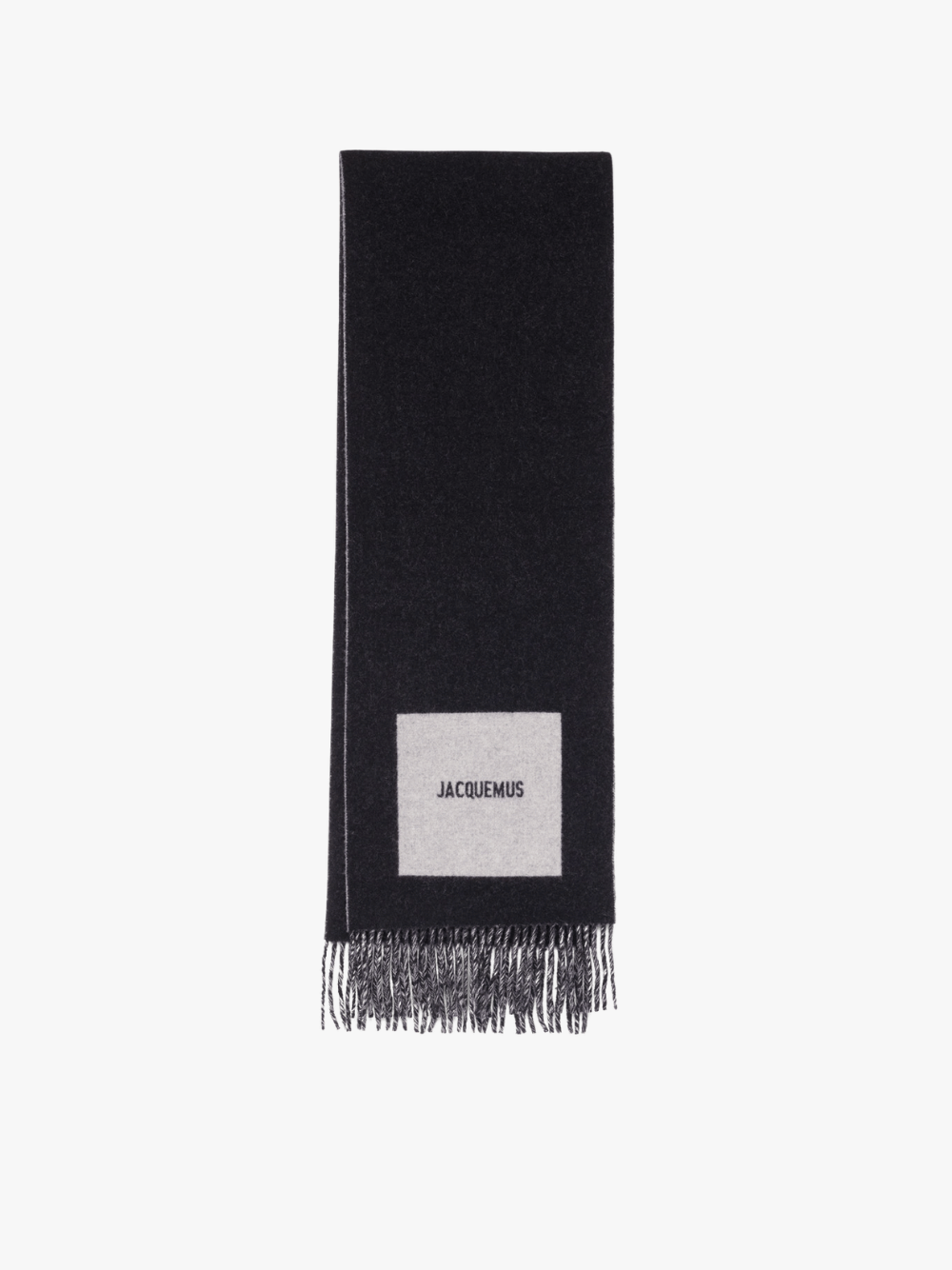 Jacquemus L'Echarpe Rond Carre Schal Schwarz Herren