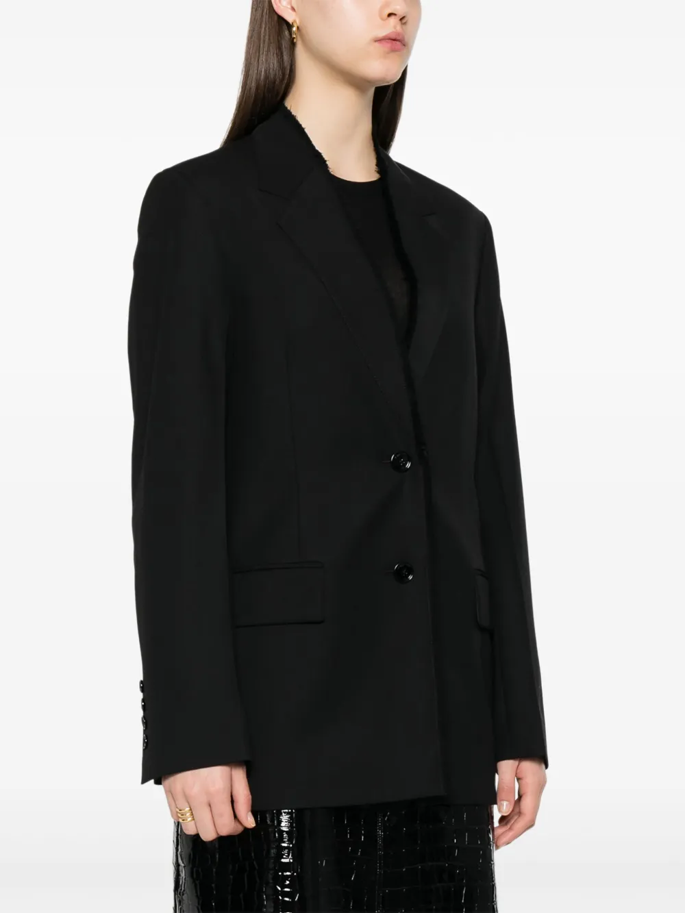 TOTEME jacket with unhemmed lapel black Women